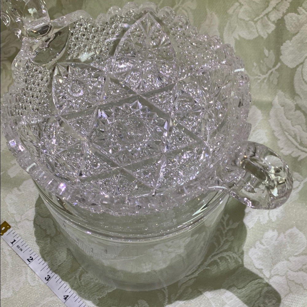 VINTAGE Elegant EAPG (Early American Pattern Glass) NAPPY - 2 HANDLED